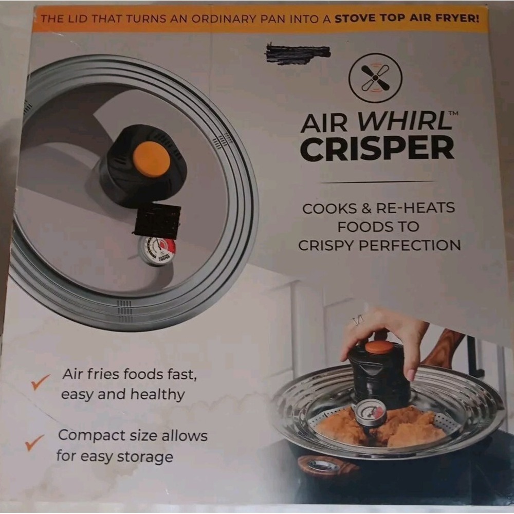Air Whirl Crisper Air Fryer Lid Tray AWL01103 Cook Reheat Turbo Fan READ